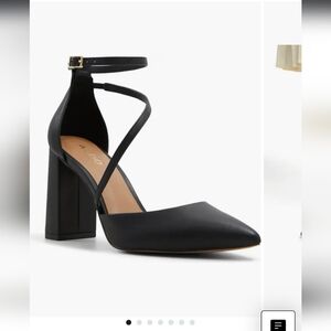 Aldo Black Women's Ankle Strap Heels